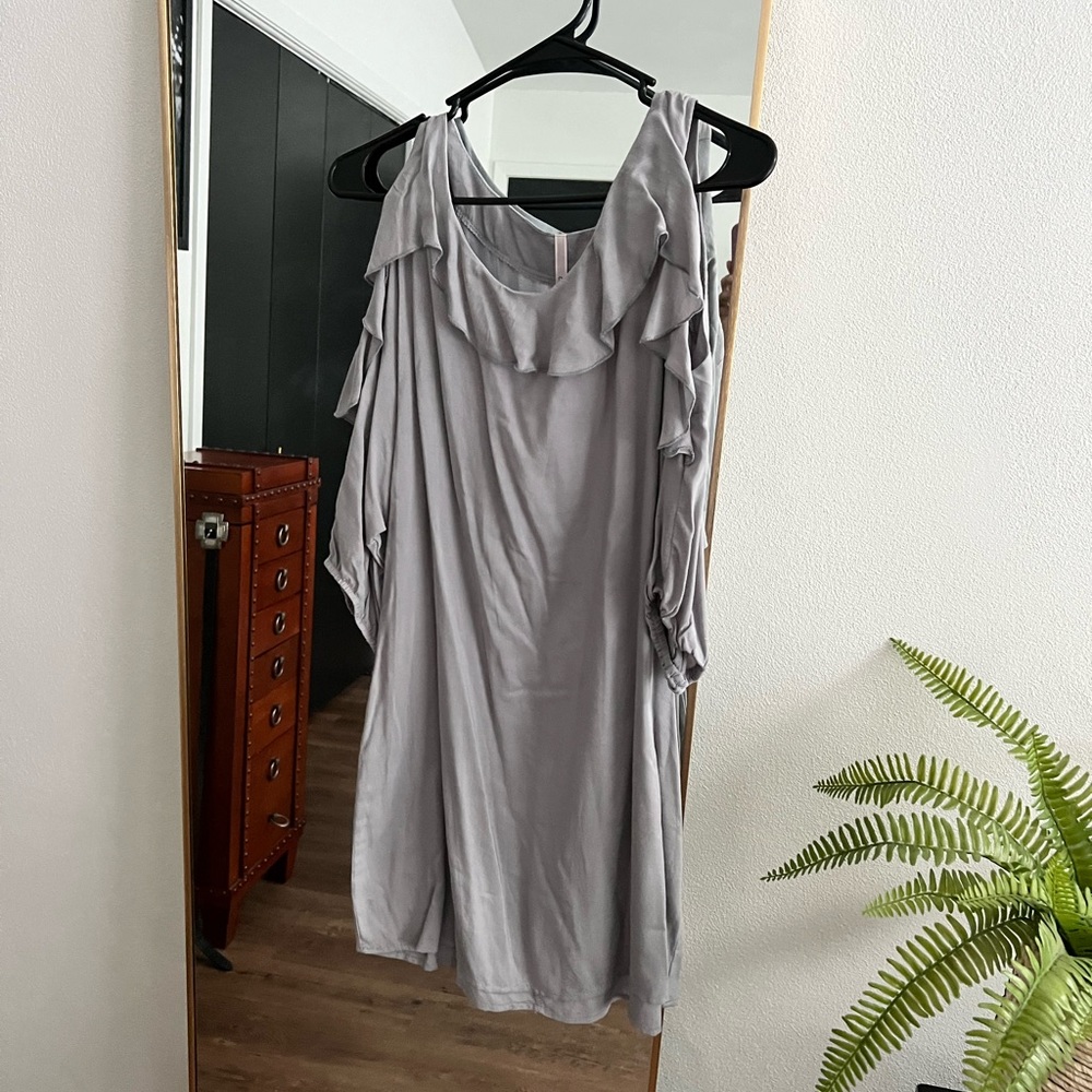Grey midi dress
